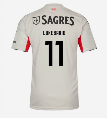 Benfica Dodi Lukebakio #11 Venkovní Dres 2025-26 Krátký Rukáv